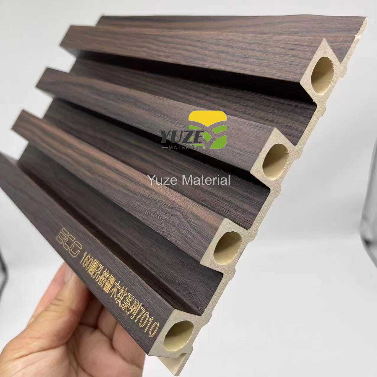Alternative view of YZ 168*24mm Round hole wpc wall panel  wpc caldding