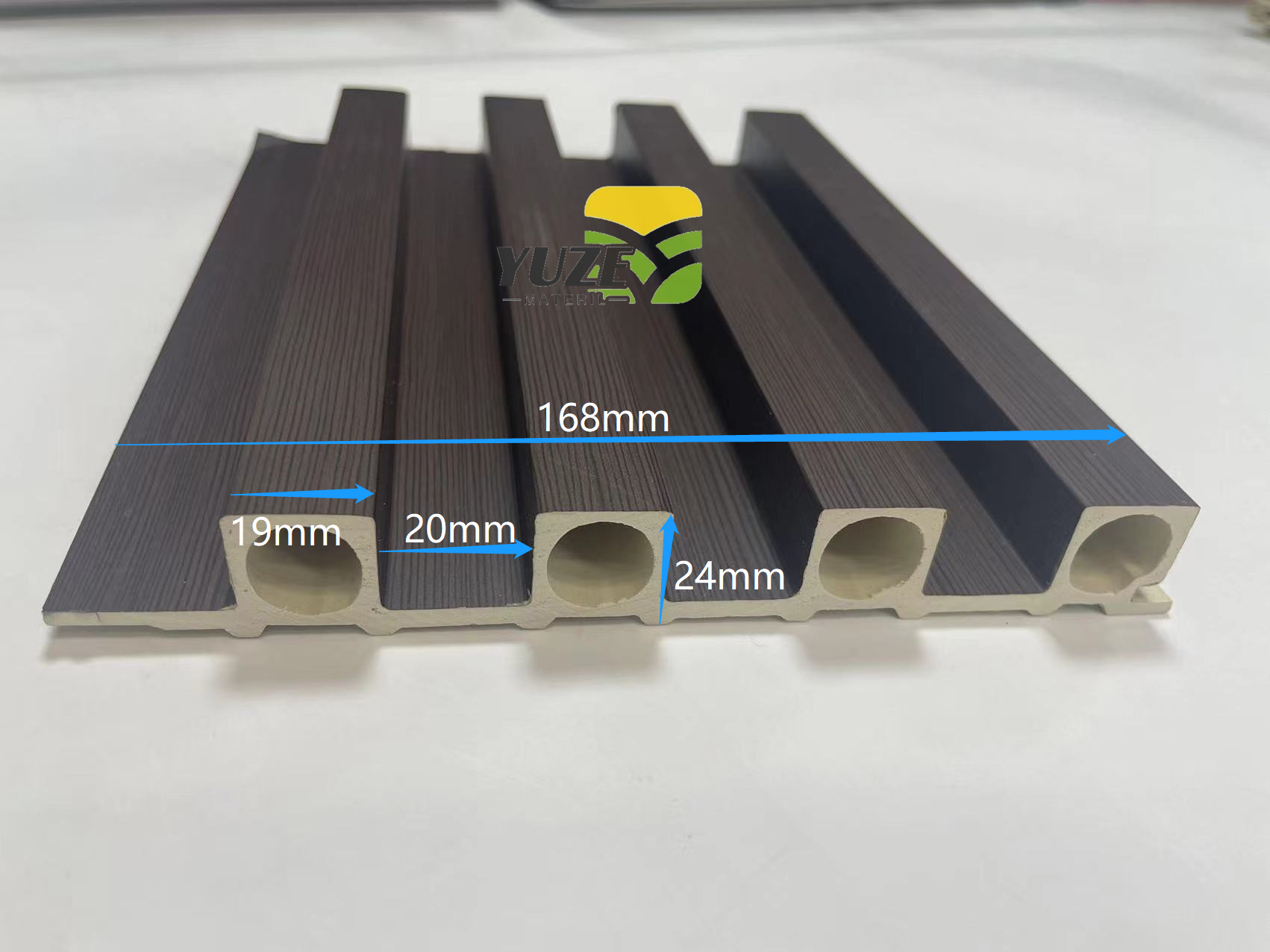 YZ 168*24mm Round hole wpc wall panel wpc caldding - Image 4
